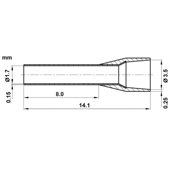 TULEJKA KABLOWA TUL-1.5/8/DIN-B*P100